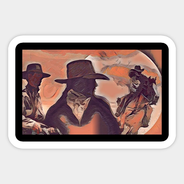 Wild West Nostalgia Sticker by DravenWaylon